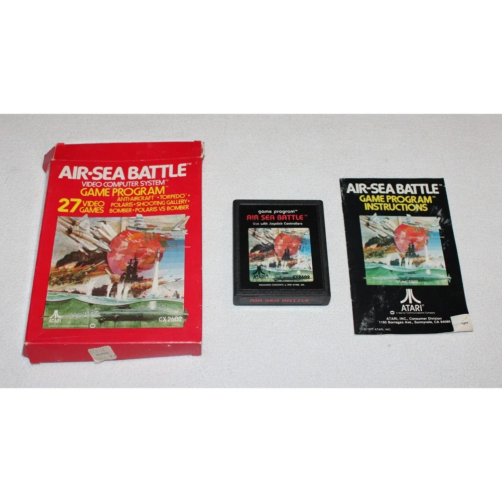 vintage Atari 2600 games lot of 3 Combat Air-Sea Battle Missile Command w/ boxes